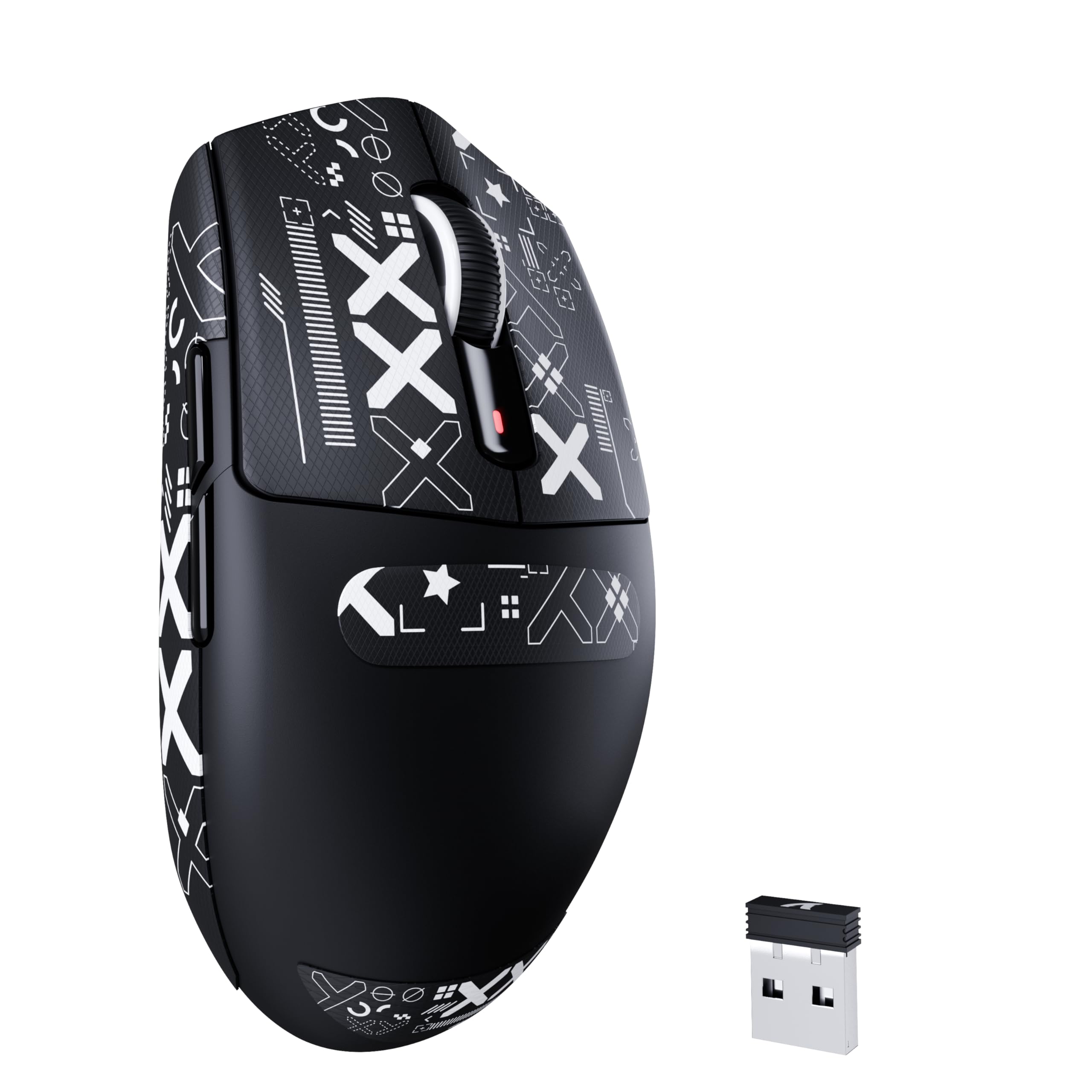 

ATTACK SHARK G3 Бездротова Ігрова BK52820 25000 PAW3311 3 Режими Програмована 500 мАг 80 Мікро 40G DIY Наліпки Для Ігор та Офісного Використання Миша, чорний