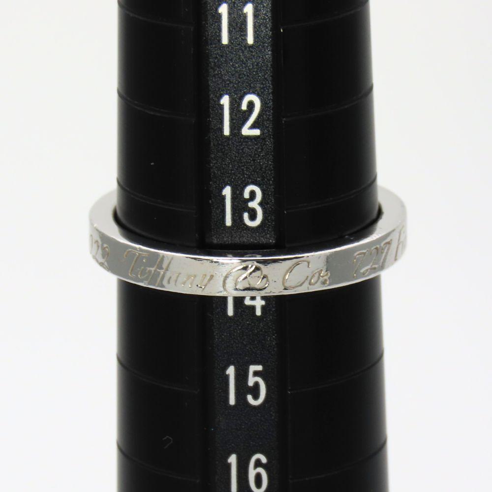 Used TIFFANY&Co. Ring Notes Narrow New York EU#53.5 Silver925 3.0g Silver Accessories
