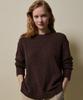 SHINE ON YOU Cotton Blend Loose Knit_ Deep Cocoa Brown