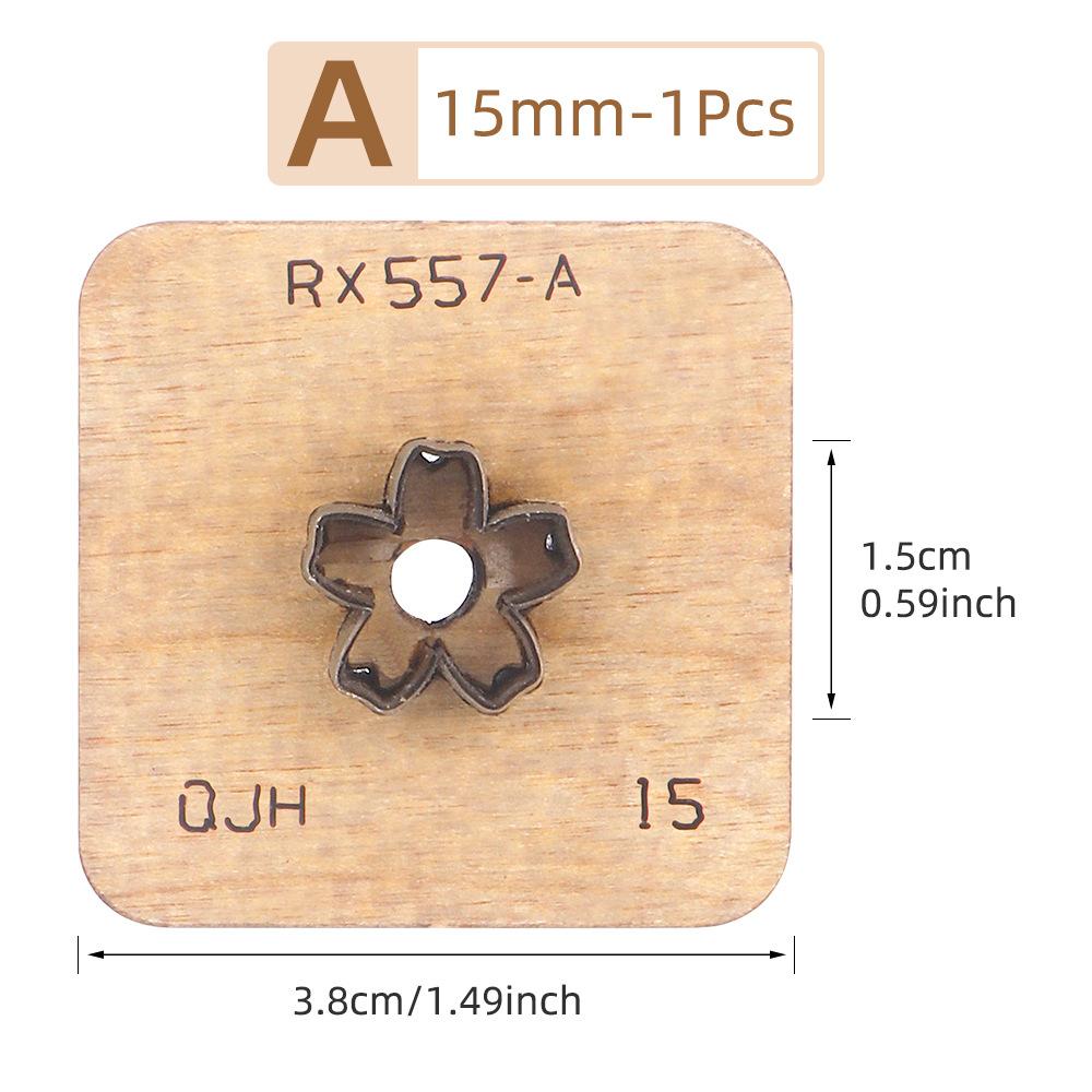 1pcs Leather Cutting Die DIY Flower Petal Cutter Knife Leather Keychain Making Mold Die Leather Craftwork Punching Die