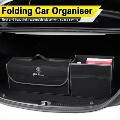 Auto Kofferraum Aufbewahrungsbox Organizer Faltbarer Staucontainer Tasche Für 159 Giulietta Giulia 147 Mito 156 166 GT Stelvio