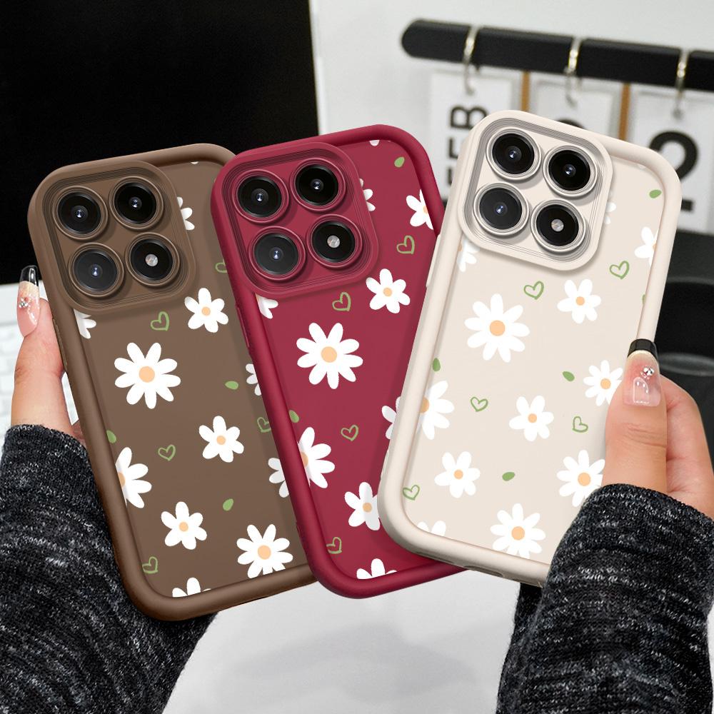Floating Daisies Phone Case For Xiaomi 15T 14T 13T Pro 17 15 14 13 12 Lite Ultra Pro Max 5G Staircase Soft Cover