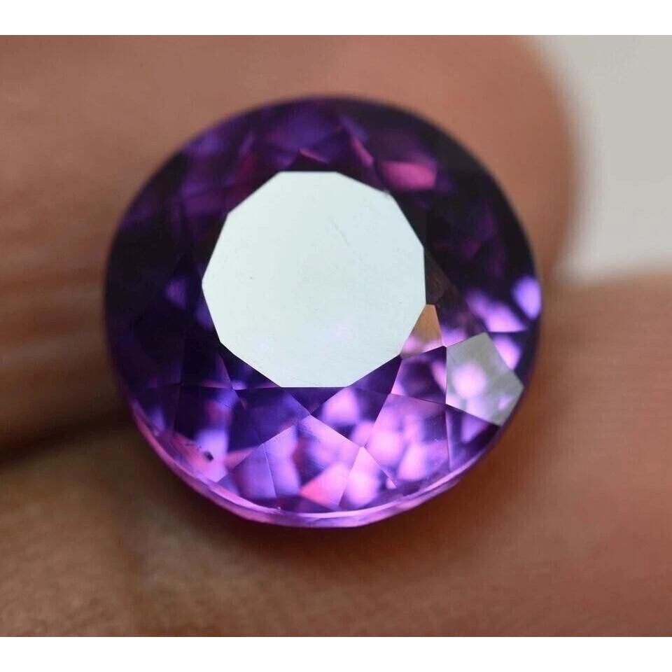 AAA Natural Purple Pink Tanzanite Round Cut Certified Rare Loose Gemstone