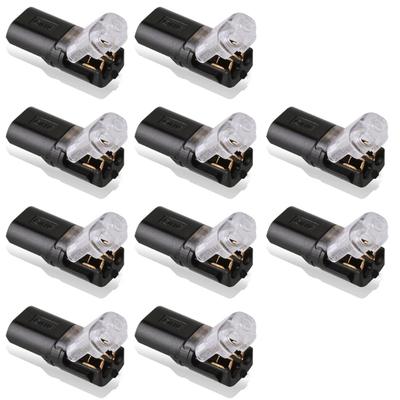 10 Stücke Typ-H 12 V Draht Kabel Stecker Stecker Elektrische Anschlussklemmen Lötfreie Presse Terminal Anschluss Klemme