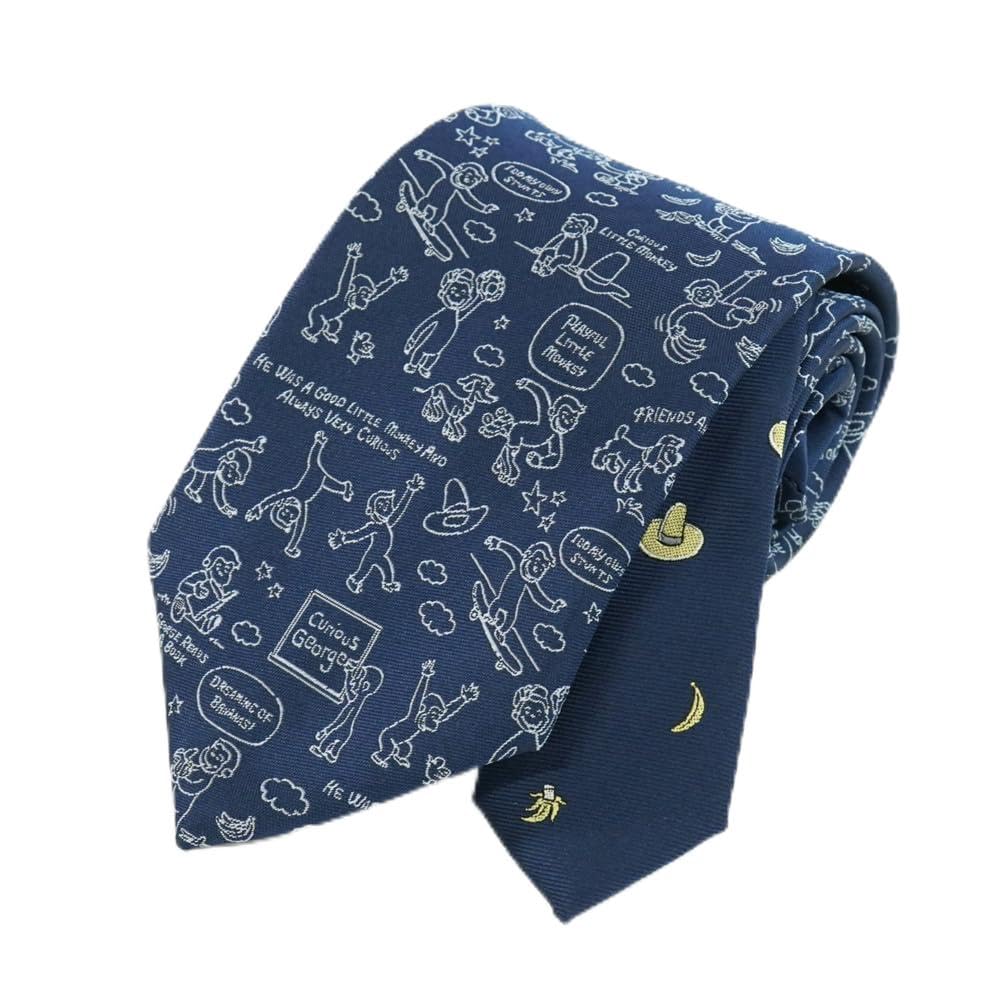 

Curious George Tie UND49161 Navy Blue Party Tie Character Gift
