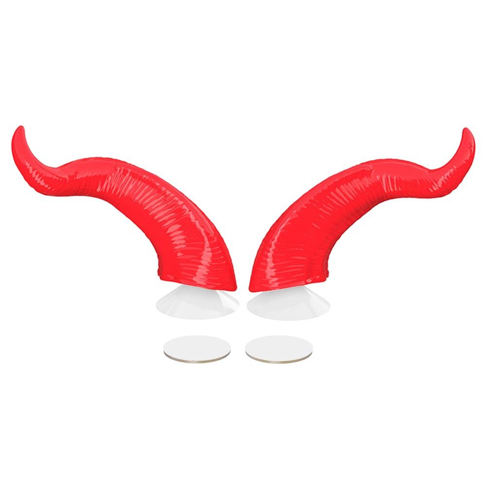 2 Pcs Universal Helmet Decoration Devil Horns Plastic Motorbike Bike Helmet Ears