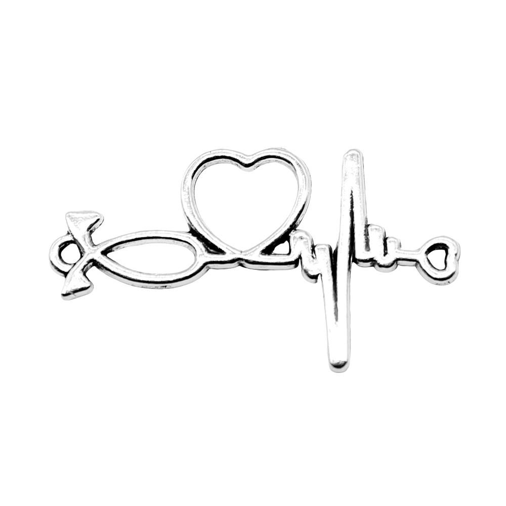 Infinity Connectors Heart Bracelets Charms Lightning Romantic Jewelry Findings