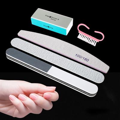 Manicure File, 5pcs/Set Glass Nail File, Manicure Store Woman for Professional Use Home Use