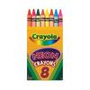 Crayola 8 Color Crayon Vibrant Neon Color 523418 Genuine Product