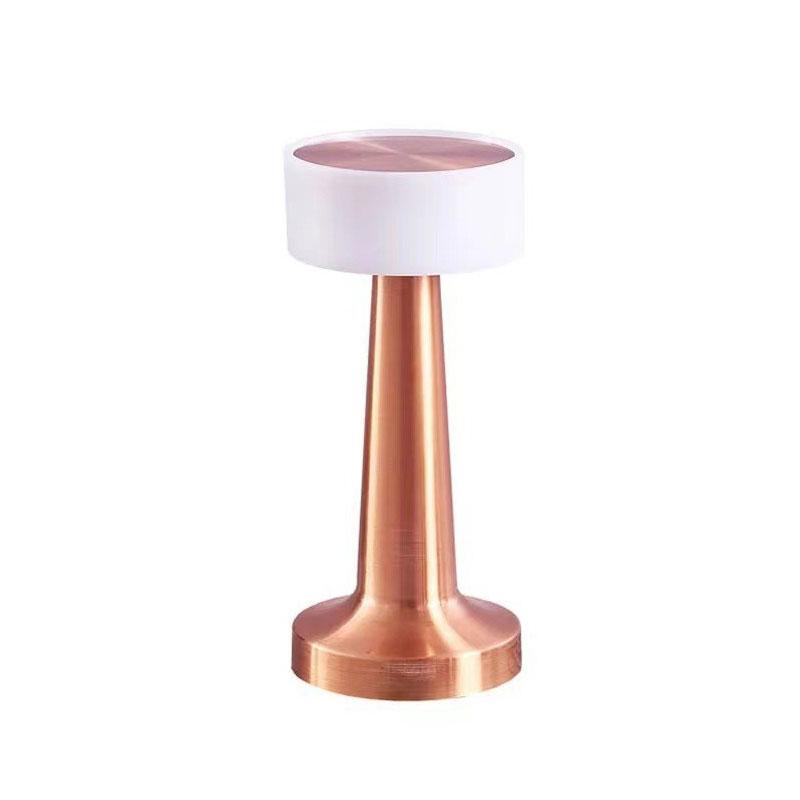 Lámpara de mesa retro de metal táctil, decoración para bar, mesa de café, restaurante, luz de escritorio, luces LED de noche recargables para dormitorio.