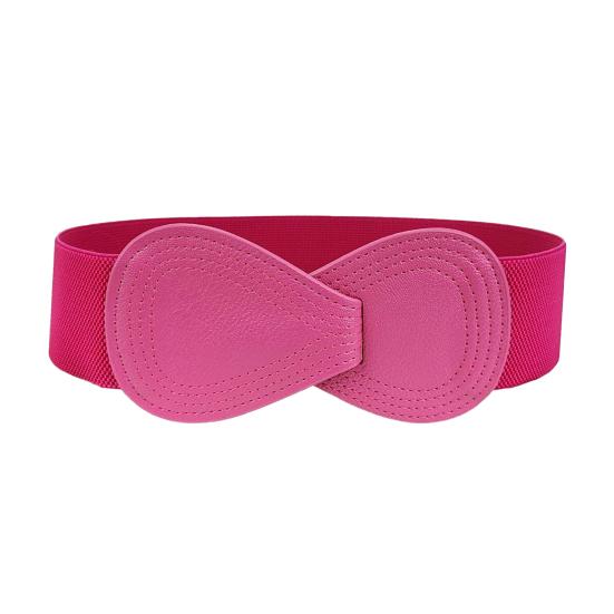 Imitation Leather Women Waistband Dress Shirt Top Versatile Belt Women Elastic Waist Cover Daily Dress Decoration