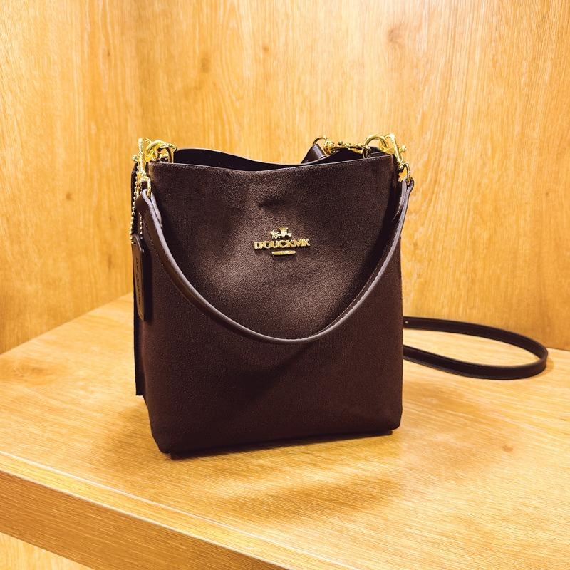 Premium Tasche Damen Herbst und Winter neu Pendler Retro Bucket Bag modische vielseitige Schulter Messenger Bag