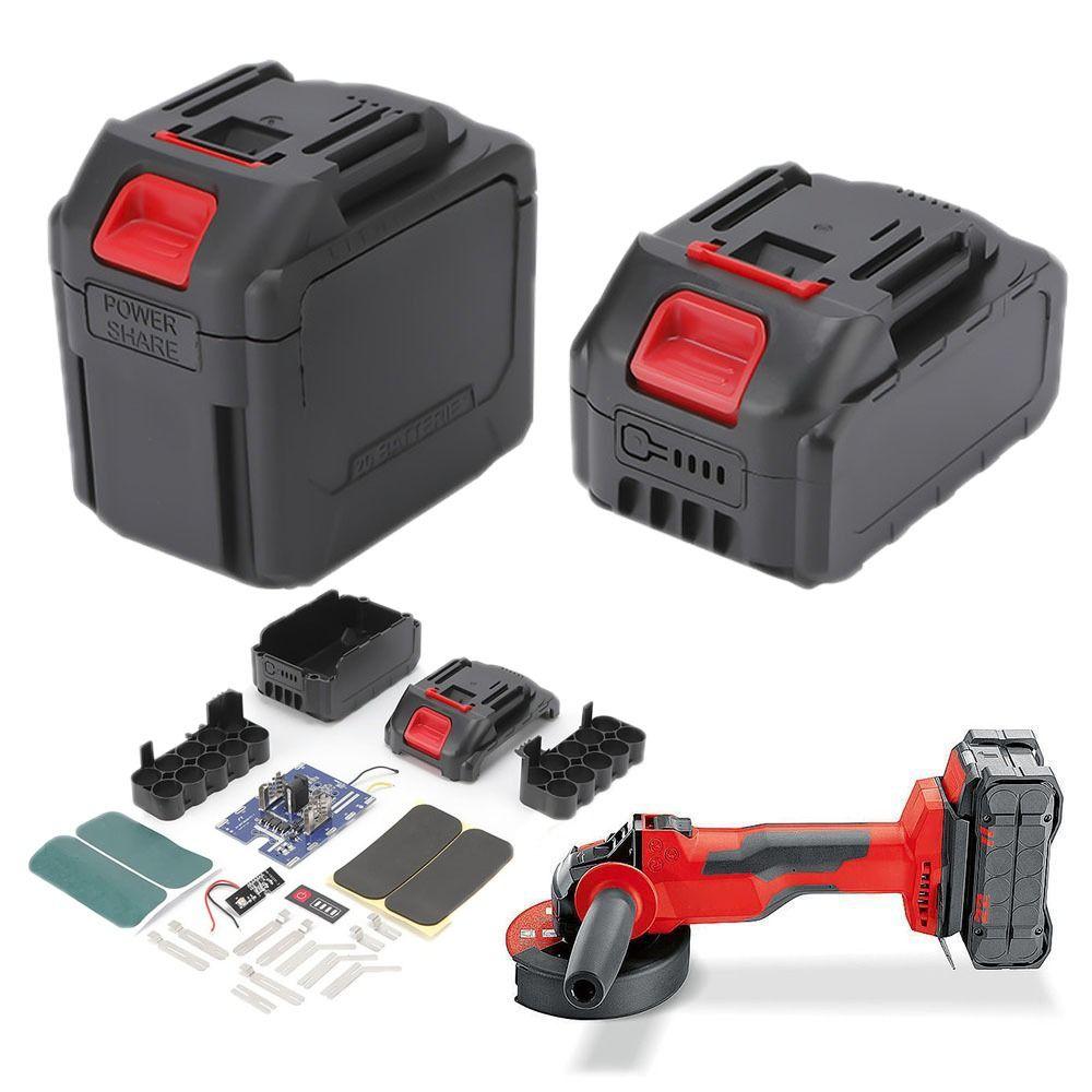 20 Cell 18650 Lithium Battery Lithium Ion 36V Battery Kit For Makita Battery Case  Power Tools