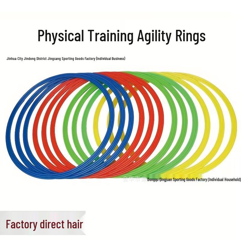 Multifunkční sada pro trénink agility dětí: Fotbalové agility kruhy, Skákací panák a Švihadlo