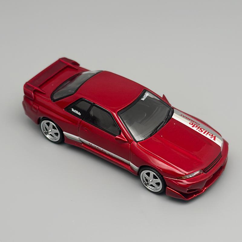 MINIGT 1:64 Nissan Skyline GTR R32 VeilSide Combat C-I Gem Red Alloy Car Model 987