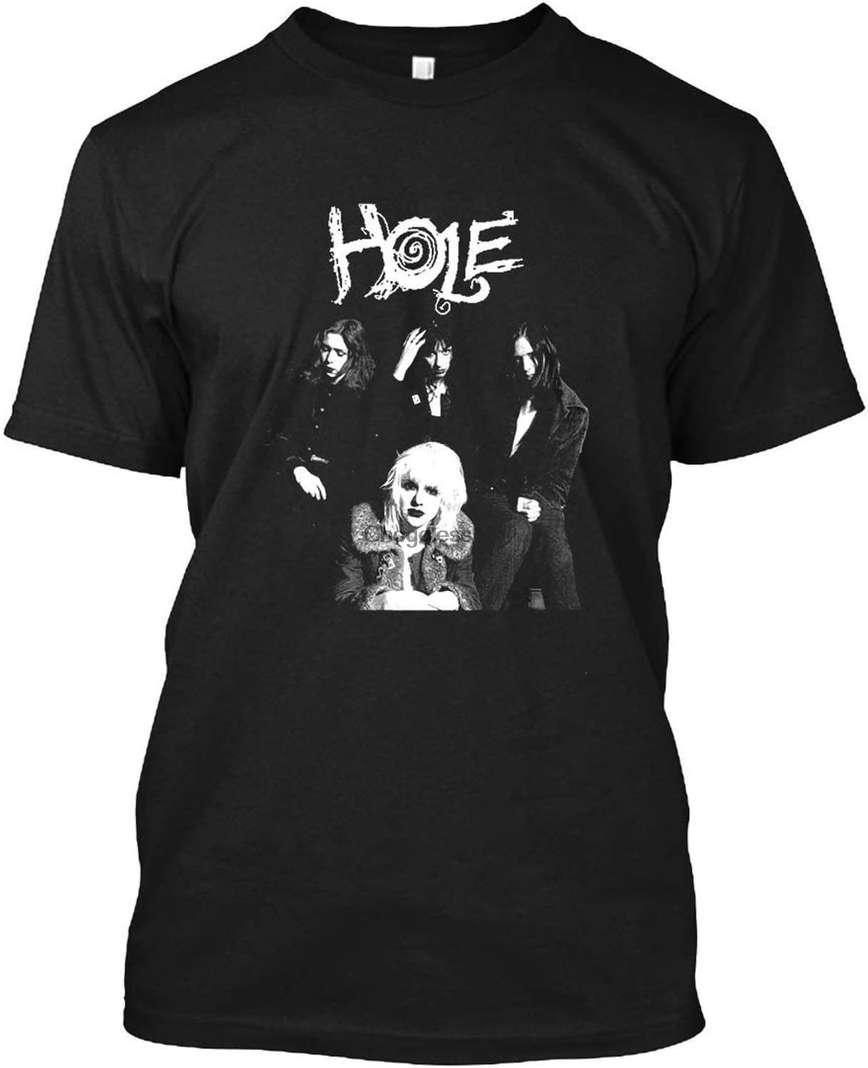 Hole Courtney Love with Text 15 DMN Men T Shirt Black 3XL