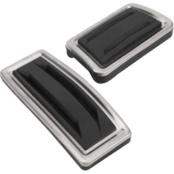 KIMISS Car Pedal Cover Brake Pedal Cover Accelerator Brake Pedal Pad Foot Rest Aluminum Alloy Car Foot Treadle Foot Board for 2017‑2019