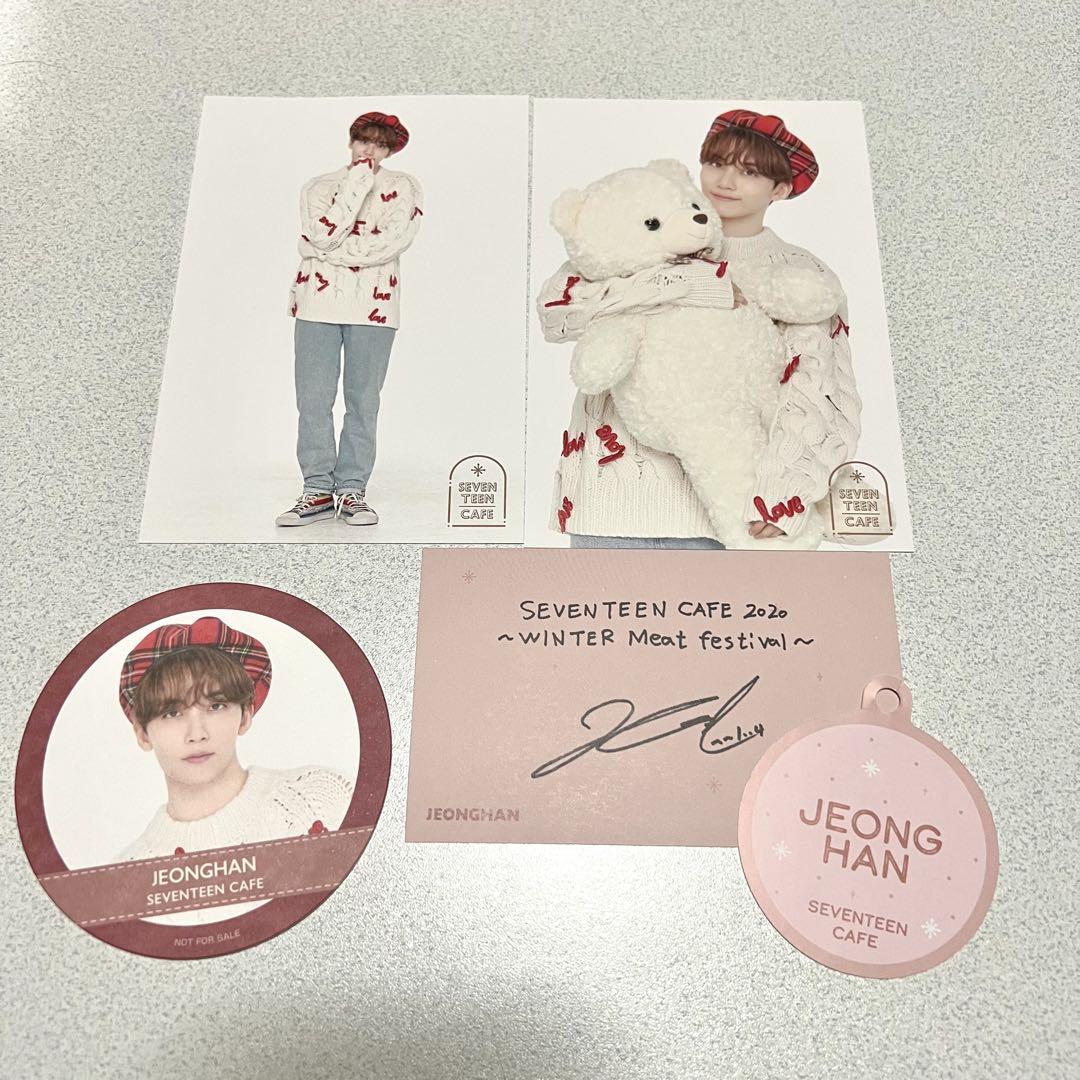 

[USED] SEVENTEEN trading card postcard Jeonghan cafe winter