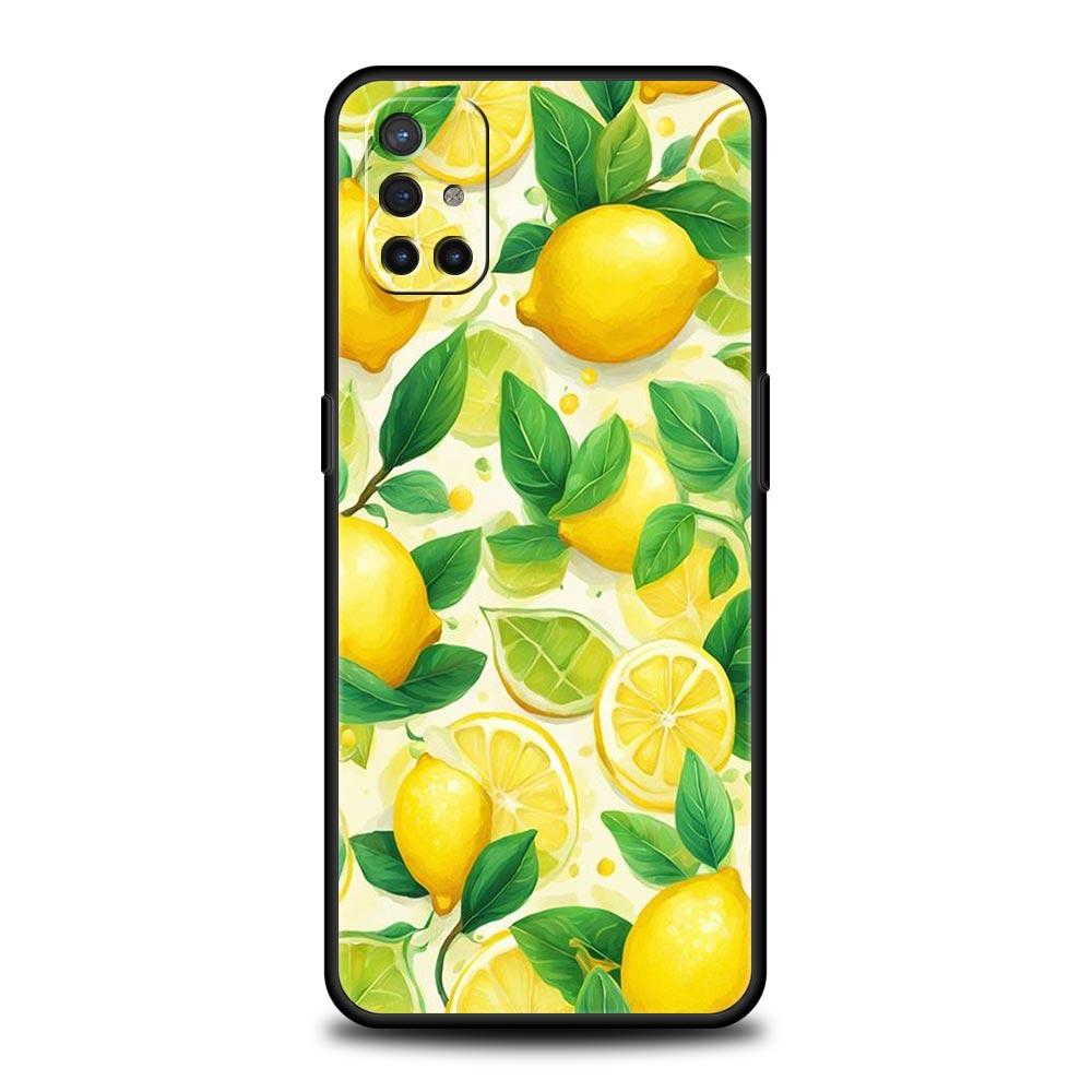 Phone Case For OnePlus 12 11 10 9 Pro 9T 12R 10R 9R 9RT 10T 8T 8 7 6T 7T Nord 2T CE 2 5G N200 N10 N100 Cover Fruit lemon