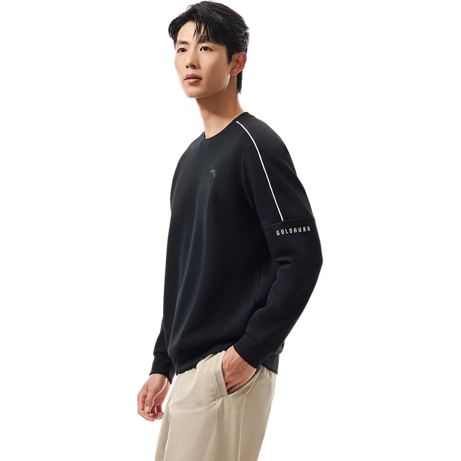 Anta Training Series Letter Casual Round Neck Comfortable Soft Versatile Sweatshirt Men tops 952537708-6
