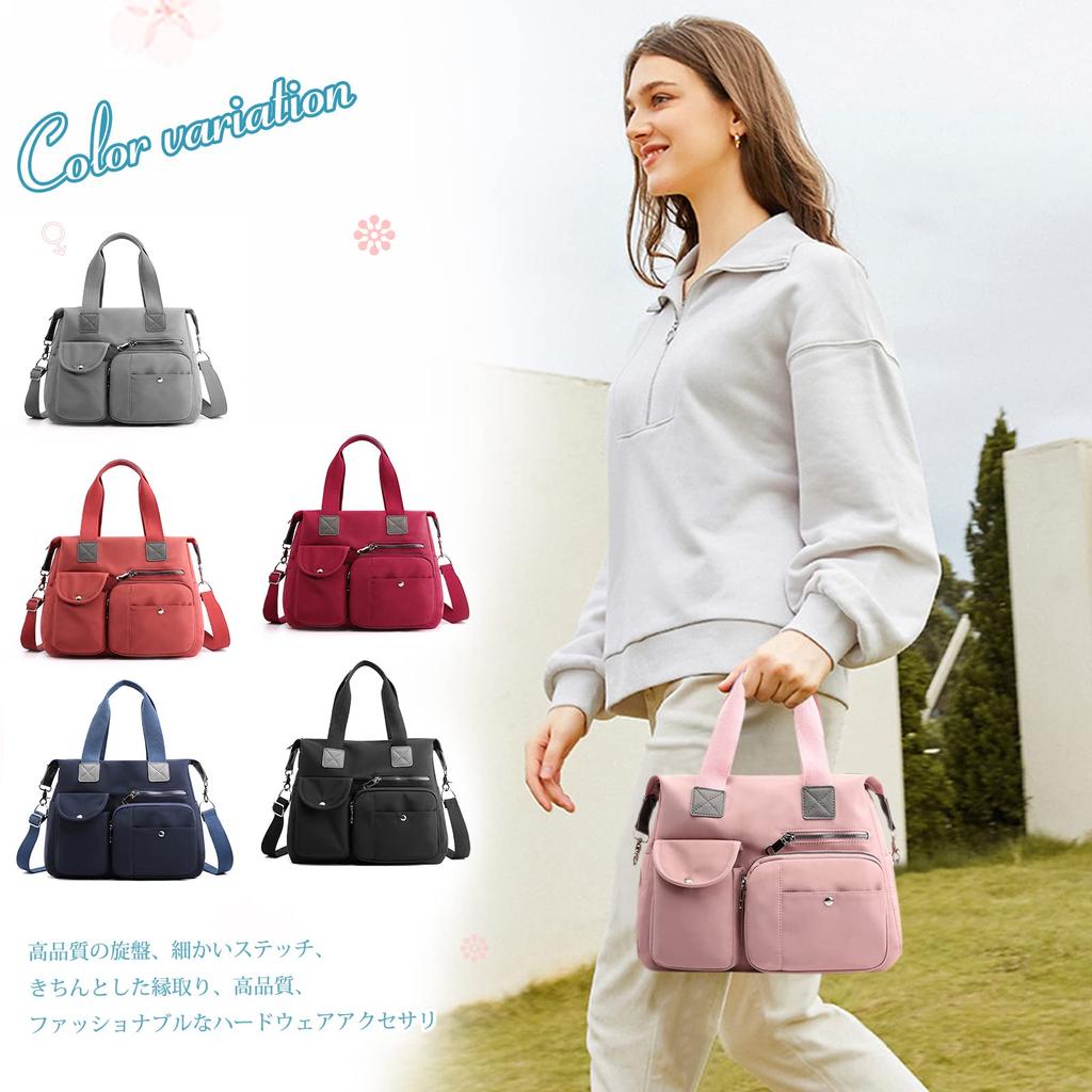 Shoulder Crossbody Perfect for and A popular unisex NICOLE&DORIS Women's Water-Repellent Bag, Bag, Nylon, Compact, Multi-Purpose, Multi-Pockets,