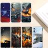 RE56 Strategic bomber aircraft Transparent Phone Case for Samsung Galaxy A04 A04S A14 A23 A34 A54 M23 M33 M52 M53
