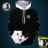 Anime Monokuma Danganronpa Cosplay Hoodie Sweaters Unisex Casual Sweatshirt Coat