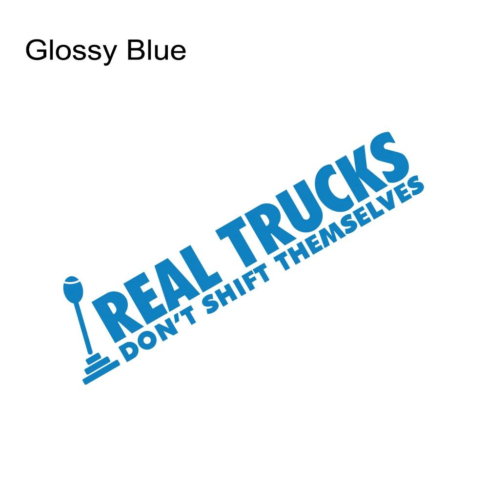 Car Window Sticker Real Trucks Don't Shift Themselves Fit Truck Vinyl Film Decor Decal For Ford F150 Chevrolet Silverado Pickup