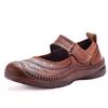 Leather Flats Women Durable Mary Jane Shoes Autumn Shallow Flats Ladies Anti Kick Moccasins Female Brown Flats
