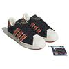 Adidas Originals Superstar Classic Retro Casual Low-Top Sneakers Unisex Sneakers Black White Red HR0463