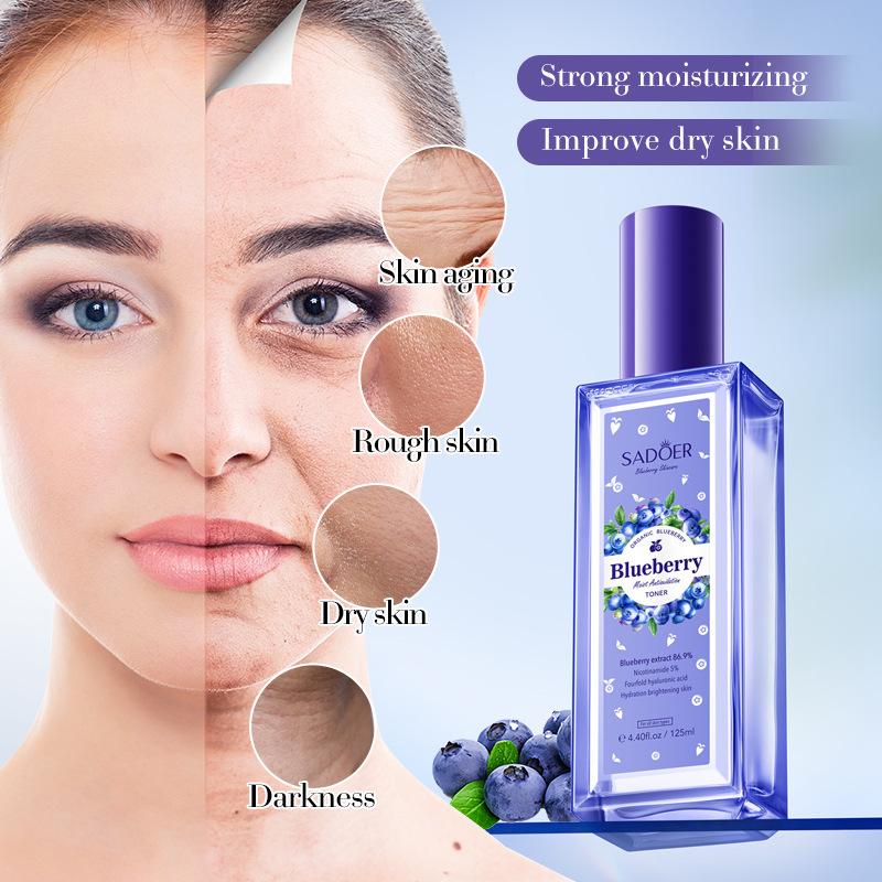Blueberry Hyaluronic Acid Toner 125mSADOER Moisturizing Antioxidant Moisturizing Water