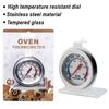 Stainless Steel Oven Thermometer Large Dial Baking Bbq Cooking Meat Food Temperature Measurement Hang Stand Kitchen Supplies