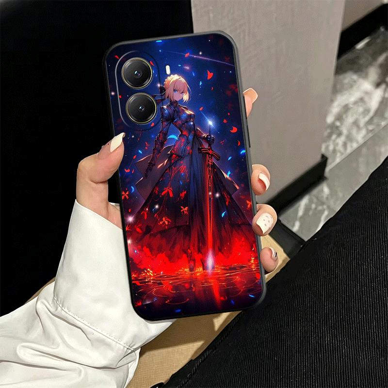 Fate Zero Stay Night Saber Soft Phone Case for Xiaomi Poco X5 X6 X7 X8 Pro Max X3 F7 F8 Ultra M8 M7 M6 M5 Redmi 15 15C 14C 13C 1