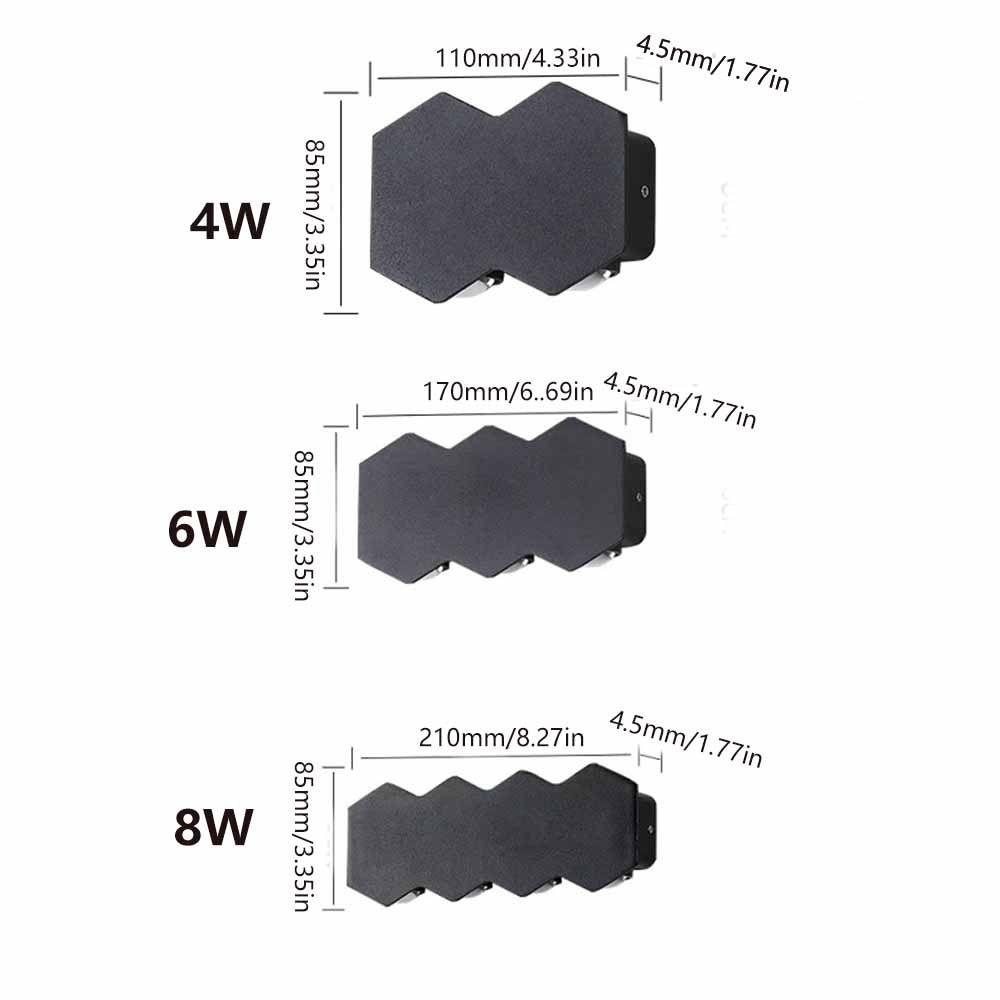 Energy Saving Outdoor Wall Lamp 4W 6W 8W Garden Sconce Lights Nordic LED Wall Light Living Room
