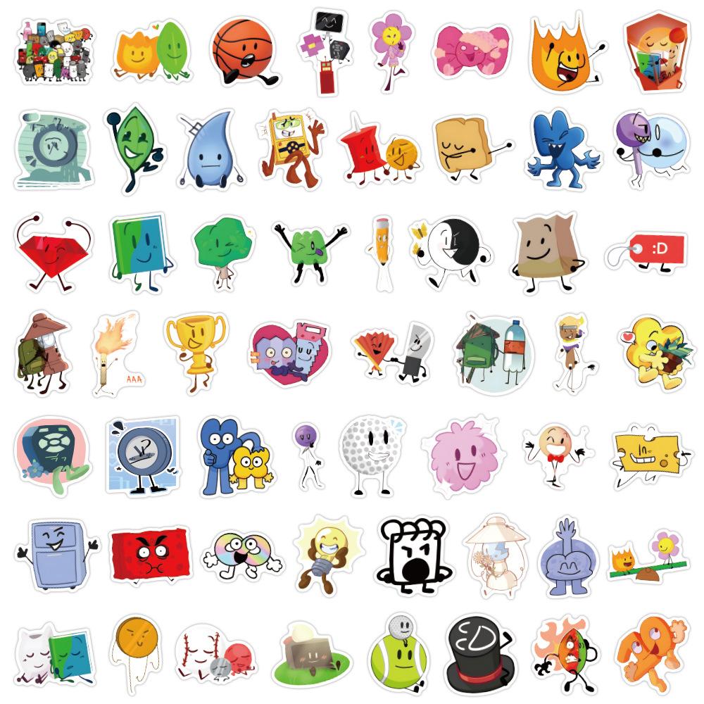 55 New Battle for Dream Island Graffiti Stickers Laptop Suitcase Stickers