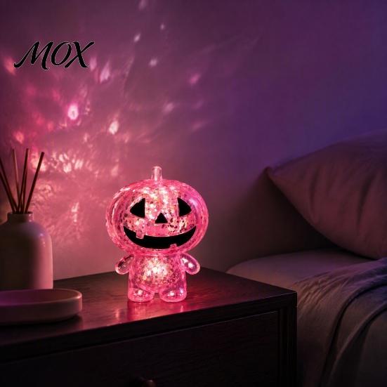Clear Pumpkin Toys Halloween Stress Relief Toy, Glitter Man Squeeze Holiday Sensory Fidget Toy for Party Favors Tactile SensoryToy