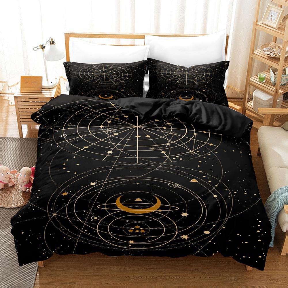 

Europe, America 3D Solar System Galaxy Digital Printing Abrasive Bedding Two-Piece Set Three-Piece Set 135X200 quilt two-piece set