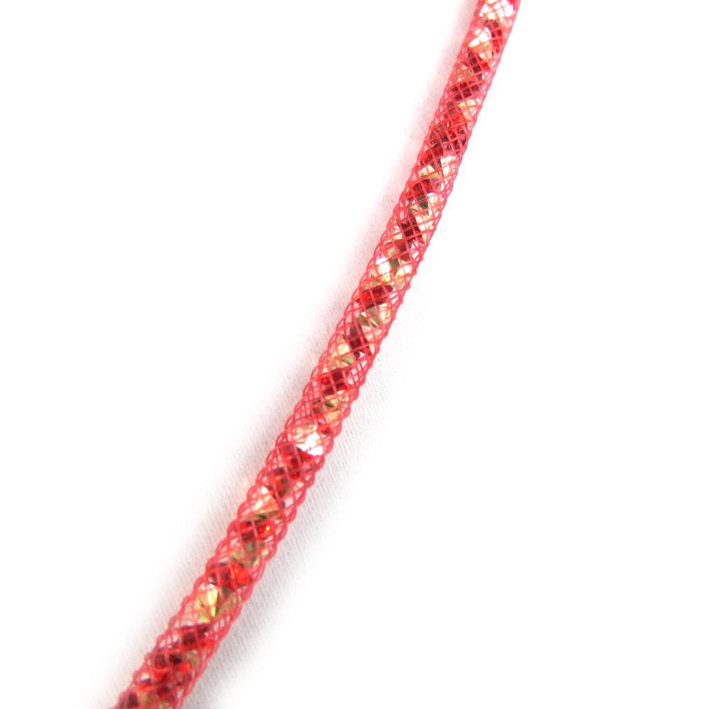 Les Trésors De Lily [M4113] – Rotes „Joyaux“ Designer-Armband (3 Reihen – 5 mm)