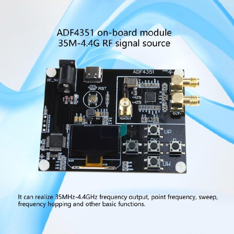 ADF4351 Onboard Module with STM32 Chipset 35MHz-4.4GHz Frequency with Cord for Radio Frequency Testing and Development