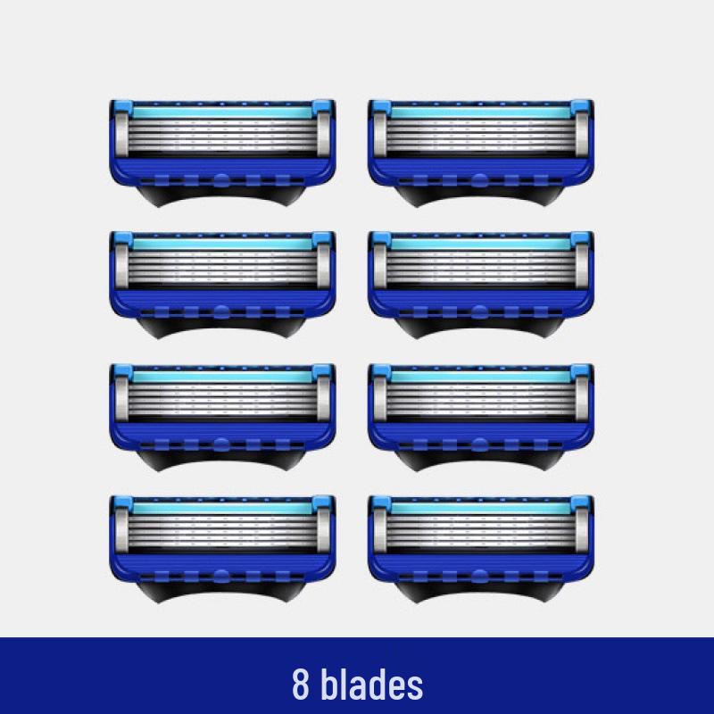 Importierter manueller 5-Klingen-Rasierer für Herren mit universellem Gillette-Kopf
