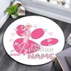 Custom Name,Pink Panther Pattern Round rug,Carpet Rug for Living Room Bedroom Playroom ,Non-slip Floor Mat,Holiday Gifts and Birthday Gifts.