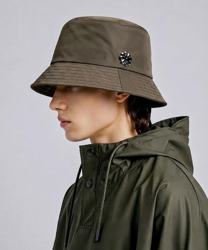 AVEN Airglow Metal Emblem Bucket Hat Khaki Brown