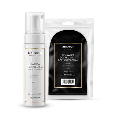 TanExpert Coconut Glow Pianka Samoopalająca + Rękawica