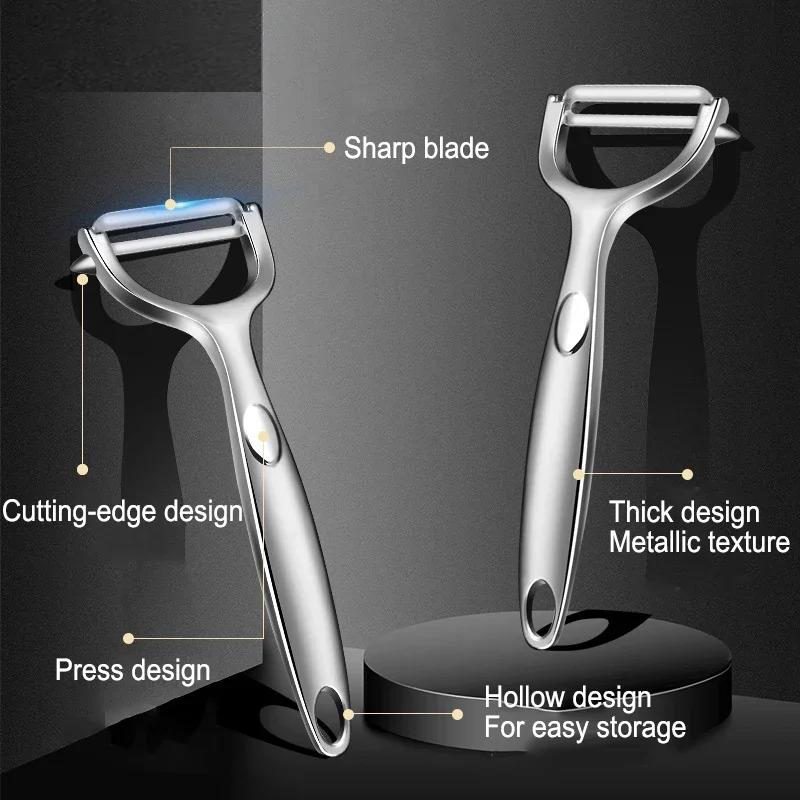 Edelstahl Gemüse Obst Schäler Schaber Legierung Kartoffel Karotten Schäler Hobel Küchen Kochwerkzeuge Zubehör Schalenkratzer