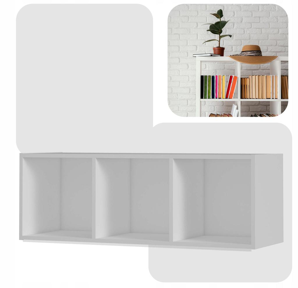 Shelf Bookcase Organizer Container Stand for Vinyl Records Binders Cubo 3