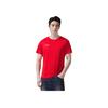 Li Ning Solid Color Logo Round Neck Pullover Short Sleeve T-Shirt Men Tops Red ATSU839-4