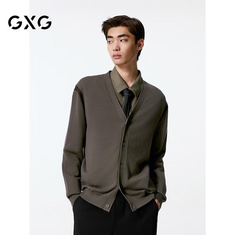 GXG Men s 2024 Autumn V-Neck Knit Cardigan S