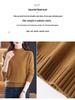Women's Thick 100% Pure Wool Half-High Collar Sweater - New Autumn/Winter Style for Middle-Aged and Elderly