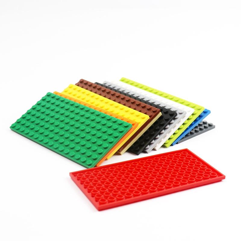 4 Pieces Base Plate 8x16 Dots Assemble Particles Building Blocks 92438 Bricks Set DIY Classic Educational Toys for Boys Girls