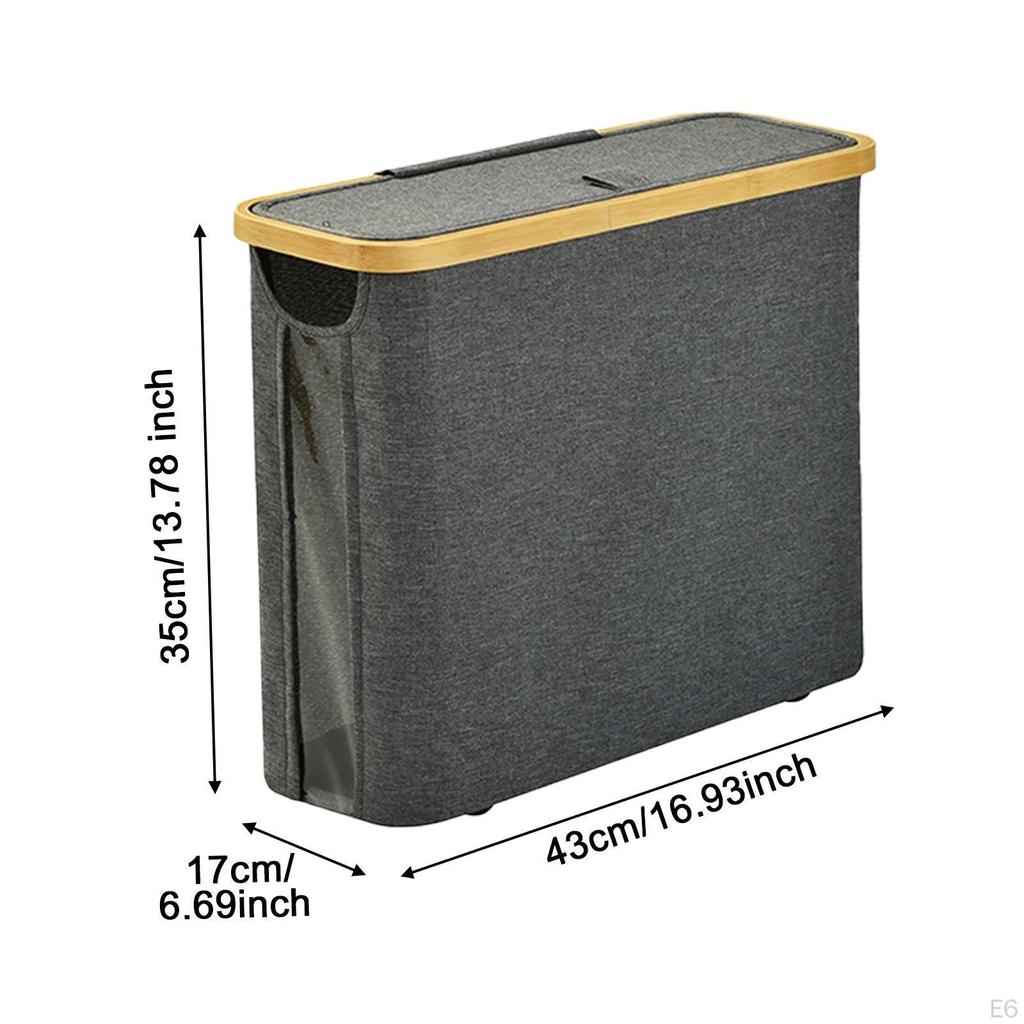 Bamboo Toilet Paper Storage Cabinet Bathroom Organizer for RV